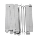 21Pc Metal Sewing Gauge Hem Clips with Guides for Tailor Dressmaker Assorted