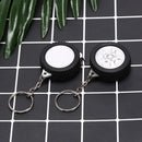 car tire measure portable keychain plastic retractable soft ruler sewing toolXP