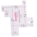 1Pc 2"Plastic Sewing Measuring Gauge Quilting Measurement for Patchwork Ru ME