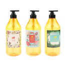 3x 1000ml Refillable Liquid Shampoo Dispenser Container Plastic Pump Bottle