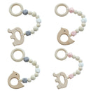 4X(Ins Nordic Style Wooden Beads Ornament Kids Toys For Baby Elephant ShapeF7F4)