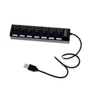 1PC 7-Port usb hub usb 2.0 multi charger hub splitter with on/off switch  ME