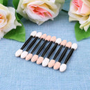 10pcs Sponge Eyeshadow Stick Double-side Disposable Eye Shadow Brush (10pcs A