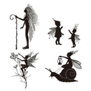 4pcs/set Fairy Silicone Clear Seal Stamp DIY Embossing Photo Album Decorative