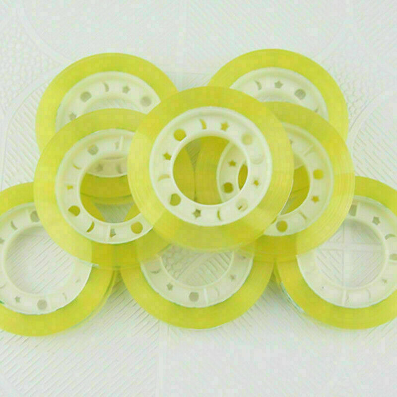 5 Rolls 12mm x 30m Clear Packing Sticky Tape Supply X4I4 U8L9 Q4M7