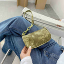 Casual Nylon Handbag Women Tie Dye Print Underarm Shoulder Bags (Green)