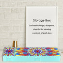 DIY Mandala Special Shaped Diamond Painting 2 Grids Students Pencil Box