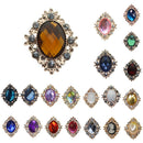 30 Pcs Acrylic Cabochon Flatback DIY Rhinestone Embellishment Mix 3 Colors