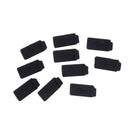 10pcs Black PC Laptop USB Plug Cover Stopper Rubber Soft Silicon Dust Cap MO
