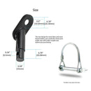 Bike Trailer Hitch Coupler Baby Sundries Bicycle Trailer Replacement Hitch Black