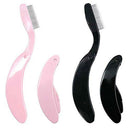 1 Set 4 Pcs Folding Eyelash Comb Eyebrow Comb Metal Teeth Professional Tool Y8V6