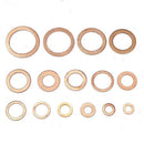 Solid Copper Washers Set Ring Gasket Sump Oil Plug Seal Fastener Accessory New
