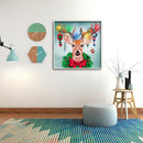 DIY Diamond Painting Xmas Garland Elk Full Round Drill Wall Picture 30x30cm