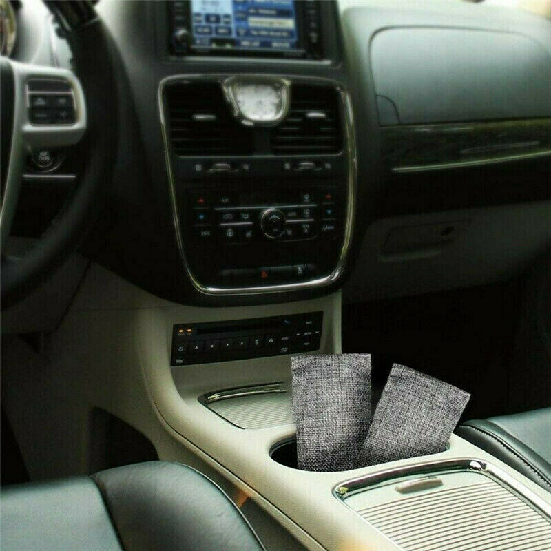 12 Packs 75G Bamboo Charcoal Bag Home Car Natural Air Freshener Purifier Bag
