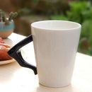Creative novelty piano handle ceramic cup free spectrum coffee milk tea cup I1N3