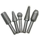 5pcs Hss Woodworking Rasp Chisel Shaped Rotating Embossed Grinding Power Tool BX