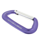 12KN Carabiner Clip Snap Hook Small Keyring Camping Sports Karabiner Purple