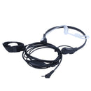 Flexible Throat Mic Microphone Covert Acoustic Tube Earpiece Headset With F X3F6