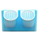 4Pcs Self Water 2-Pocket Stackable Garden Wall Hanging Planter Flower Pots with