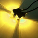 2 pcs Amber Light Motor Screw LED Bolt Lamp Car License Plate LAMP