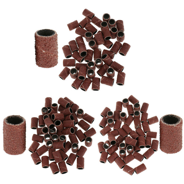 150 Pieces 3 Sizes Nail Drill Sanding Band Machine  Bits  Tools Kits