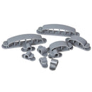 10Pcs Cable Cord Wire Line Organizer Plastic Clips Ties Fixer Holder Gray A