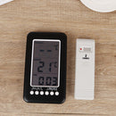 Digital Wireless Indoor/Outdoor Thermometer Clock Temperature Meter LCD â„ƒ/â„‰ OZ