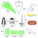 Pastry Nozzles/Converter Pastry Bag 62Pcs/Set Confectionery Nozzle Baking To_SE