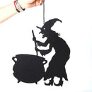 Halloween Non-woven Door Hanging Witch Ornaments Festival Party Decoration