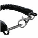 5X(Lobster Clasp Black Spring Stretchy Coil Cord Strap Keychain Key Chain  L5I5)