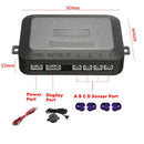 4 Parking Sensors Car Reversing Rear Reverse Backup Buzzer Alarm Kit LED Displa