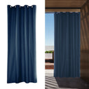 Waterproof Outdoor Curtain UV/Light Blackout for Patio Pivilion Blue 54x108"