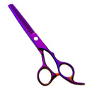 6 Inch Pro Pet Dog Grooming Scissors Set Flat Shear Tooth Shear Purple Kit V3K6