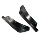 1 Pair Universal Car Rear Bumper Lip Spoiler Splitter Diffuser Gloss Black A