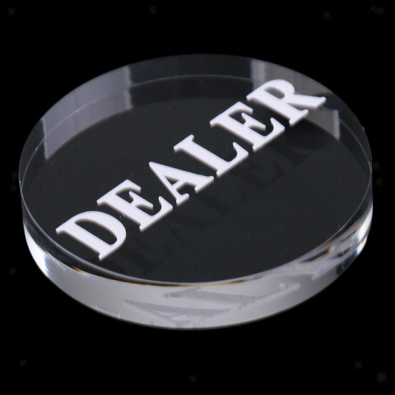 Acrylic Poker Dealer Button Poker Game Pressing Poker Cards Game Guard 56mm