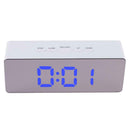 Multifunction Digital Mirror LED Mirror Clock Alarm with Temperature Snooze