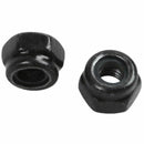 M3x0.5mm Zinc Plated Nylon Insert Hex Lock Nuts Black 100pcs Q6N8