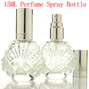 15ML Reusable Empty Glass Perfume Spray Bottle Holder Refillable Travel Case lj