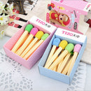 Funny Cute Match Rubber Pencil Eraser Set Stationery Elegant  Party Gift EBBX