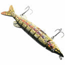 8 inch/20cm Pike Muskie Fishing Lure Swimbait Crankbait Hard Bait Fish Tack Z8B5