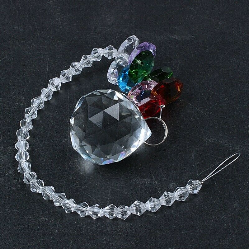 24Cm Chandelier Crystals Ball Prism Pendant Rainbow Maker Chakra Cascade Su