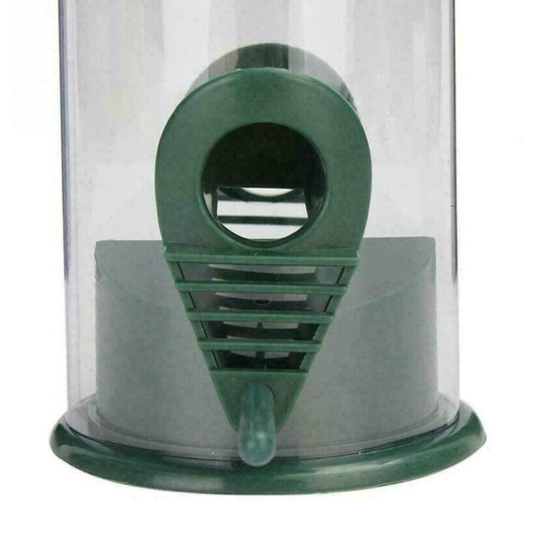 Outdoor Birds Water Feeder Dish Plastic PVC Bucket Dark Plastic New Green A E3M1