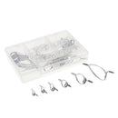 55pcs/box Stainless Steel & Ceramic Boat Fishing Rod Guides Line Ring W/ Box