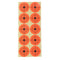 250pcs/25 Sheets Adhesive Paper Target Roll Stickers For  Exercise