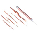 7Pcs/Set Led Ear Wax Pickers Stainless Steel Earpick Wax Remover Curet&+