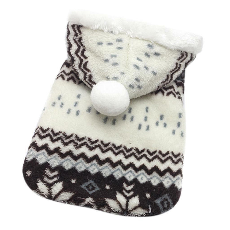 Small Puppy Dog Snow Jumpsuit Snowlake Jacket Hooded Hoodie Warm Clothes M