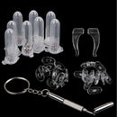 Glasses Optical Repair Tool Assortment Kit Screw Nut Nose Pad Set Durable E