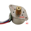 Micro mini 15mm stepper motor 2-phase 4-wire stepping motor copper metal gear LJ