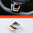 ABS Chrome Interior Steering Wheel Cover Trim For Volkswagen VW Tiguan 2015-2018