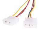 5pcs Large Head Dual 4pin to 6pin Graphics Card External Power Line A